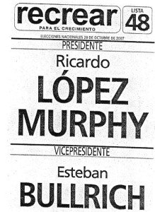 Boleta Lopez Murphy 2007
